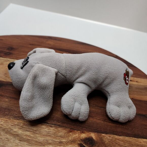 Vintage 1985 Tonka Pound Puppies – Grey Plush Dog, Made in Korea - Picture 3 of 14